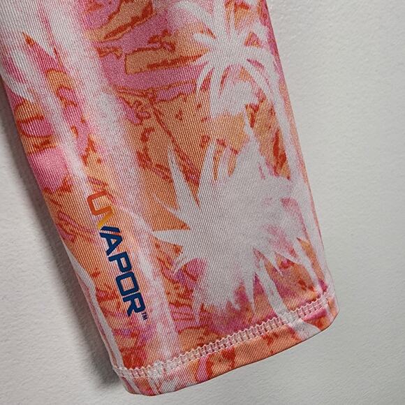 Salt Life Womens Uvapor Shirt Large Multi Palm Tree Print SLX Performance Beach - Picture 7 of 10